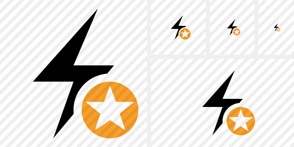 Flash Star Icon