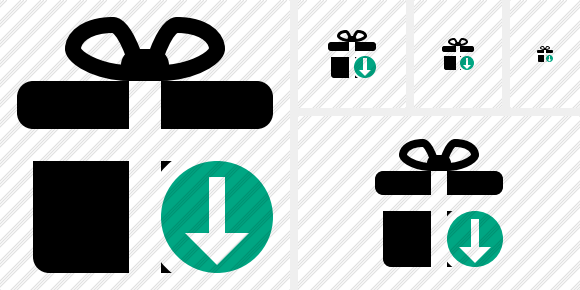 Gift Download Icon
