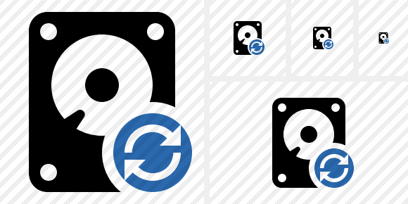 Hard Drive Refresh Icon