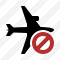 Airplane Horizontal Block Icon