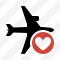 Airplane Horizontal Favorites Icon