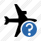 Airplane Horizontal Help Icon