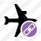 Airplane Horizontal Link Icon