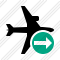 Airplane Horizontal Next Icon