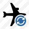 Airplane Horizontal Refresh Icon