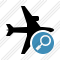 Airplane Horizontal Search Icon