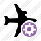 Airplane Horizontal Settings Icon