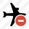 Airplane Horizontal Stop Icon