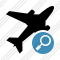Airplane Search Icon