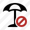 Beach Umbrella Block Icon