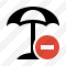 Beach Umbrella Stop Icon