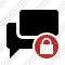 Chat 2 Lock Icon