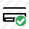 Credit Card Ok Icon