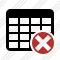 Database Table Cancel Icon