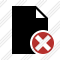 Document Blank Cancel Icon