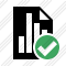 Document Chart Ok Icon