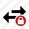 Exchange Horizontal Lock Icon