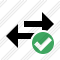 Exchange Horizontal Ok Icon