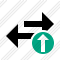 Exchange Horizontal Upload Icon