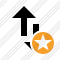 Exchange Vertical Star Icon