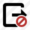 Exit Block Icon