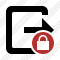 Exit Lock Icon