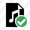 File Music Ok Icon