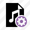 File Music Settings Icon