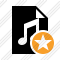 File Music Star Icon