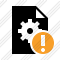 File Settings Warning Icon