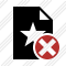 File Star Cancel Icon