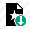 File Star Download Icon