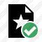 File Star Ok Icon