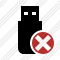 Flash Drive Cancel Icon