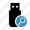 Flash Drive Search Icon