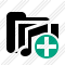 Folder Music Add Icon