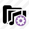 Folder Music Settings Icon