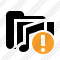 Folder Music Warning Icon