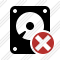 Hard Drive Cancel Icon