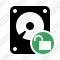 Hard Drive Unlock Icon