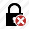 Lock Cancel Icon