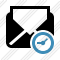 Mail Read Clock Icon