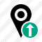 Map Pin Upload Icon