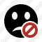 Smile Unhappy Block Icon