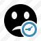 Smile Unhappy Clock Icon