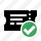 Ticket Ok Icon