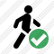 Walking Ok Icon