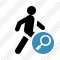 Walking Search Icon