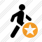 Walking Star Icon