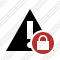 Warning Lock Icon